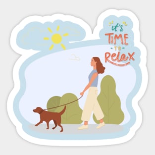 Time to relax Sticker